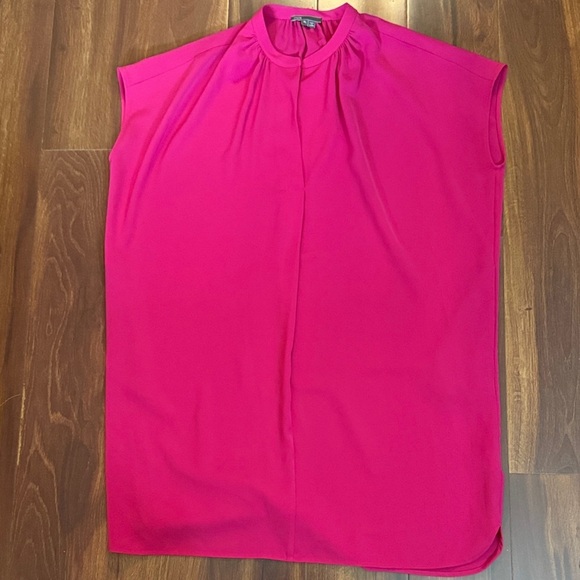 Vince Dresses & Skirts - Vince Fuchsia Midi Sleeveless Dress Size XL